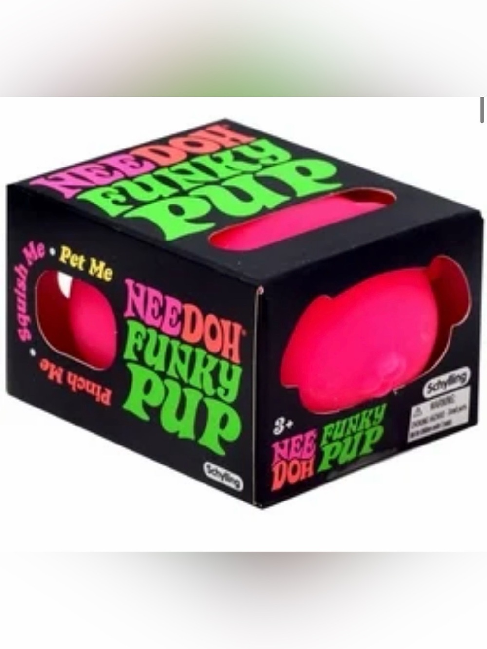 NEEDOH Funky Pup Pink squishy new